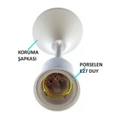 Tijli Duy Porselenli Asma Aparatlı Ampul Duyu 2 Adet - 2