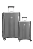 Polipropilen Valiz 2'li Valiz Seti Büyük Boy - Kabin Boy Antrasit 04pc7060 thumbnail 1