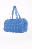 B.Y. Trend Kadın Plaj Çantası Mavi Şişme Omuz Çanta Br04 thumbnail 2