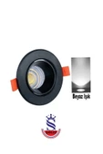 7w Sıva Altı Oynar Başlık Gu10 Siyah Kasa Gün Işığı Led Spot Lamba 20 Adet - 4