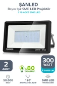 300W 24.000 Lümen 6500k Beyaz Işık Smd Led Projektör 2 Adet - 1