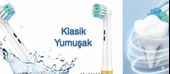 Ticimark Klasik Yumuşak Oral-B İle Uyumlu Diş Fırçası Başlığı - 4 Adet Yedek Başlık - 2