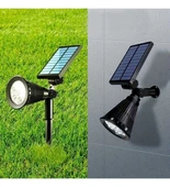 7w Güneş Enerjili Amber Işık Profesyonel Bahçe Sokak Dış mekan Aydınlatma Projektör 4 Adet - 3