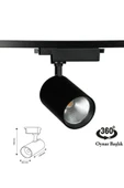 Led Siyah Kasa Beyaz Işık 35w Raylı Spot / 3 Adet 1 Metre Ray thumbnail 5