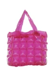 B.Y. Trend Kadın Plaj Çantası Pembe Şişme Omuz Çanta Br01 thumbnail 1