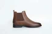 VALE Erkek Hakiki Deri El Yapımı 7 cm Boy Uzatan Chelsea Bot thumbnail 2