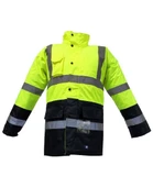 Waterproof Fosforlu Oxford Parka Sarı Lacivert XXXL beden JUNIOR JN1013 thumbnail 1