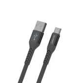 Polosmart PBS419 Type-C Şarj Kablosu 1.2M 2.4A Hızlı Şarj & Veri Aktarım Ultra Dayanıklı Gri thumbnail 1