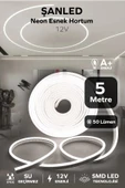 Neon 12 Volt Esnek Hortum led Beyaz 5 Metre - 1