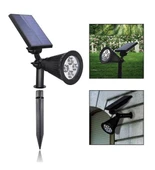 7w Güneş Enerjili Amber Işık Profesyonel Bahçe Sokak Dış mekan Aydınlatma Projektör 10 Adet - 4