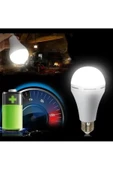 Şarjlı Akülü 30w Beyaz Işık Led Ampul 8 Adet - 2