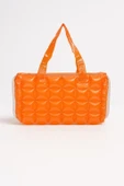 B.Y. Trend Kadın Plaj Çantası Turuncu Şişme Omuz Çanta Br04 thumbnail 3