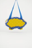 B.Y. Trend Kadın Plaj Çantası Sarı Mavi Şişme Omuz Çanta Br03 thumbnail 4