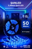 3 Çipli Iç Mekan Mavi Şerit Led 50 Metre - 1