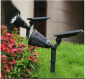 7w Güneş Enerjili Amber Işık Profesyonel Bahçe Sokak Dış mekan Aydınlatma Projektör 10 Adet - 2