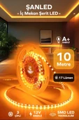 3 Çipli Iç Mekan Amber Rengi Şerit Led 10 Metre - 1