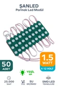 3 Ledli Parmak Led Modül 1.5w 2835 Smd Mercekli Yeşil - 50 Adet thumbnail 1