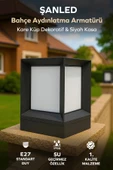 Küp Bahçe Aydınlatma Armatürü Set Üstü Dekoratif Aplik 1 Adet - 1