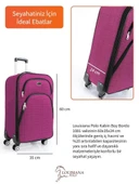 Kabin Boy 4 Teker Kumaş Valiz Pembe 1081 thumbnail 2