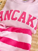 PANCAKE Baskılı Çocuk Takımı – Sweatshirt & Denim thumbnail 3