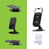 Polosmart PBS140 Telefon Tablet Standı 60° Ayarlanabilir 1000g Taşıma Kapasiteli Siyah - 3
