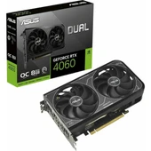 Dual Geforce Rtx 4060 Oc 8gb Gddr6 128BIT Hdmı/dp Ekran Kartı thumbnail 1