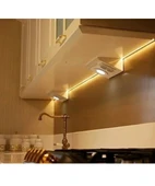 7W 3Renkli Çift Prizli Beyaz Dolap & Tezgah Altı Metal Led Aydınlatma 5 Adet - 2