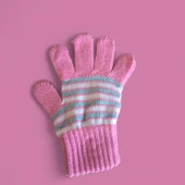 Kız Çocuk Eldiven Pembe 4-8 Yaş thumbnail 3