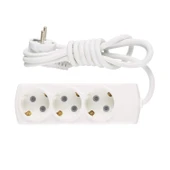 Kablolu 3'lü Topraklı Grup Priz Çoğaltıcı Çoçuk Korumalı 3 Metre Çoklu Uzatma Kablosu Anahtarsız thumbnail 3