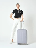 Benetton Trolley Valiz Açık Gri Orta Boy 14BNT8001-02-AGRI thumbnail 1
