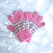 Kız Çocuk Eldiven Pembe 4-8 Yaş thumbnail 2