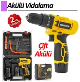 RBT - C12-2S 2 Vites 12V-1,3Ah 28 Parça Çift Akü Vidalama Matkap - 1