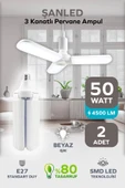 3 Kanatlı Pervane 50W Ampul Beyaz Işık- 2 Adettir thumbnail 1