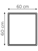 60x60 Led Panel 60w Beyaz Işık 6500 -10 Adettir - 4