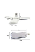 3 Kanatlı Pervane 50W Ampul Beyaz Işık- 5 Adettir - 3