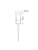 5W YEŞİL IŞIK SİYAH KASA ÇİM BAHÇE AYDINLATMA ARMATÜRÜ 2 Adet - 5