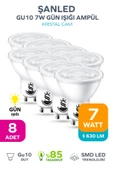 GU10 7W Gün Işığı Ampül 8 Adet - 1