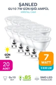 GU10 7W Gün Işığı Ampül 20 Adet - 1