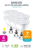 GU10 7W Gün Işığı Ampül 6 Adet - 1