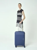 Benetton Trolley Valiz Koyu Mavi Orta Boy 14BNT8001-02-KMV thumbnail 1