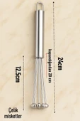 Lux Yeni Nesil Ayarlanabilir Paslanmaz Yumurta Pasta Çırpıcısı - 4