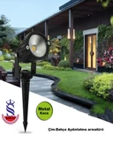 5W YEŞİL IŞIK SİYAH KASA ÇİM BAHÇE AYDINLATMA ARMATÜRÜ 10 Adet - 3