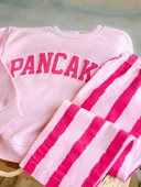 PANCAKE Baskılı Çocuk Takımı – Sweatshirt & Denim thumbnail 4