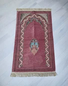 Kadife Seccade Astarlı Lüks 70x110 cm – Çiçek Desenli, Yumuşak Doku thumbnail 5