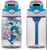 Contigo Yeniden Tasarlanmış Otomatik Ağızlı Çocuk Su Şişesi, 14 oz., Dinolar, 2'li Paket - 2