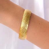 Altın Kaplama Desenli İmitasyon Bilezik-BLZ-3109 thumbnail 2