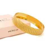 Altın Kaplama Rüzgar Model İmitasyon Bilezik-BLZ-3108 thumbnail 4