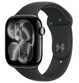 Apple Watch Series 11 GPS 46mm Simsiyah Alüminyum Kasa ve Siyah Spor Kordon Akıllı Saat - 1