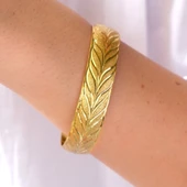 Altın Kaplama Yapak Model İmitasyon Bilezik-BLZ-3107 thumbnail 2