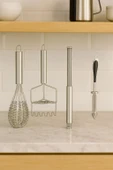 4'lü Paslanmaz Çelik Çırpıcı & Soyacak & Patates Ezici & Balon Çırpıcı Setİ - 3